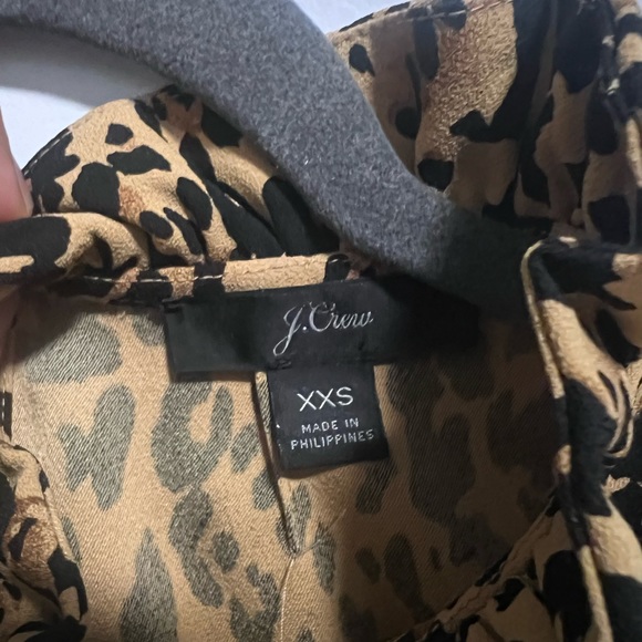 J crew cheetah print blouse - Picture 2 of 2
